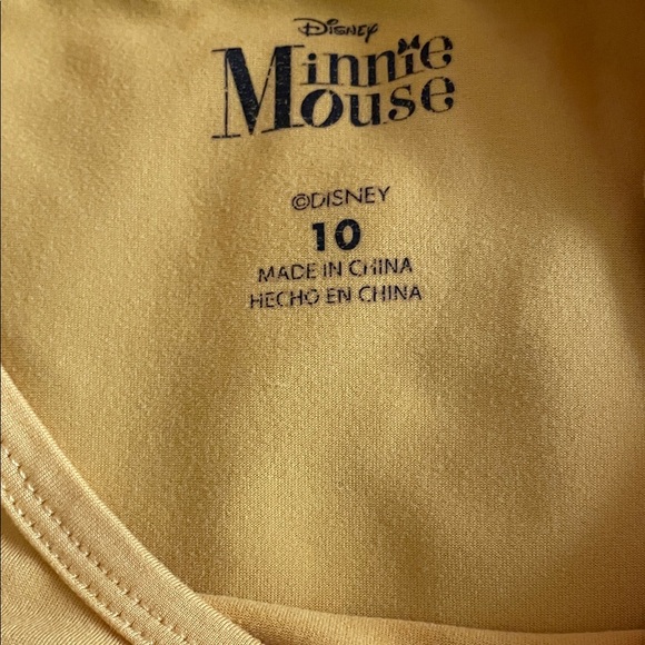 Disney Yellow Minnie Mouse Tee with Pink Accents - Picture 2 of 5